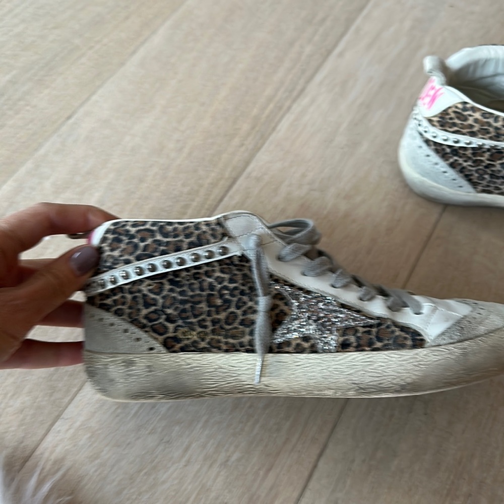 Exclusive Golden Goose Leopard Midi sneakers! 38 (US 8)! Excellent condition!!